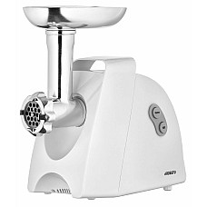 М'ясорубка ARDESTO, 1900Вт, 1.8кг/хв, 3 решітки, насадка для ковбас, кеббе, 4 терки, пластик, білий