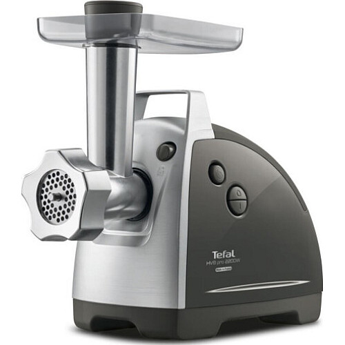 М'ясорубка Tefal HV8 Successor, 2200Вт, 4.5кг/хв, 3 решітки, насадка для ковбас, кеббе, 4 терки, пластик/метал, чорний