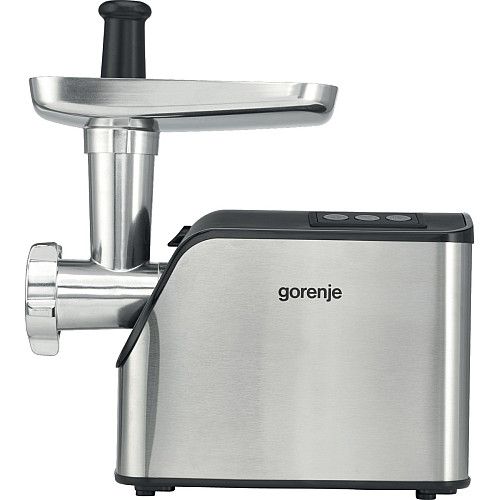 М'ясорубка Gorenje, 2200Вт, 2.2кг/хв, 2 решітки, насадка для ковбас, пластик/метал, чорн/нерж