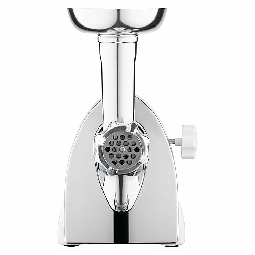 Мясорубка ARDESTO, 2000Вт, продук.-1.9кг/мин, 3 решетки + для ковб., кеббе, 3 терки, пластик, бело-серебристый
