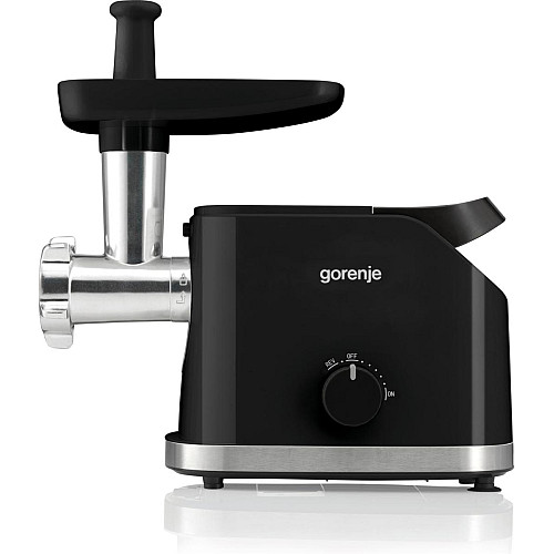 М'ясорубка Gorenje, 1800Вт, 2.1кг/хв, 2 решітки, насадка для ковбас, пластик/метал, чорний