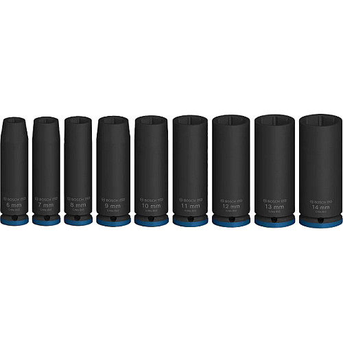 Набір ударних торцевих головок Bosch Professional Deep 1/4