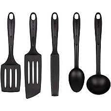 Набір кухонних аксесуарів Tefal Bienvenue, 5шт, пластик, чорний