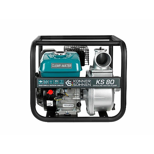 Мотопомпа бензинова Konner&Sohnen KS 80 1000л/хв 7.0к.с 26кг