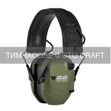 Тактичні захисні наушники 2E Pulse XD Army Green NRR 23 dB, активні