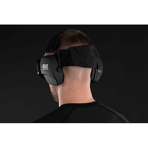 Тактические защитные наушники 2E Defence Black NRR: 25 dB, пассивные