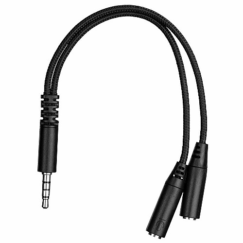 Гарнитура игровая 2E GAMING HG340, mini-jack/dual 3.5мм, RGB, 2м, черный