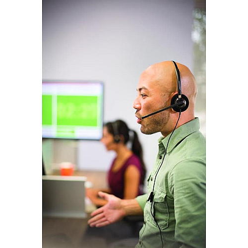 Компьютерная стерео гарнитура On-ear Poly EncorePro 520, Quick Disconnect, всенаправленный, черный
