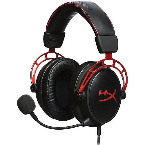 Гарнітура ігрова HyperX Cloud Alpha, mini-jack/dual 3.5мм, 1.2м/2м чорно-червоний