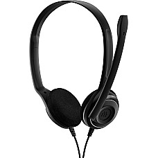 Гарнітура комп'ютерна стерео On-Ear EPOS PC 8 Chat, USB, односпрямований, 2м, Чорний