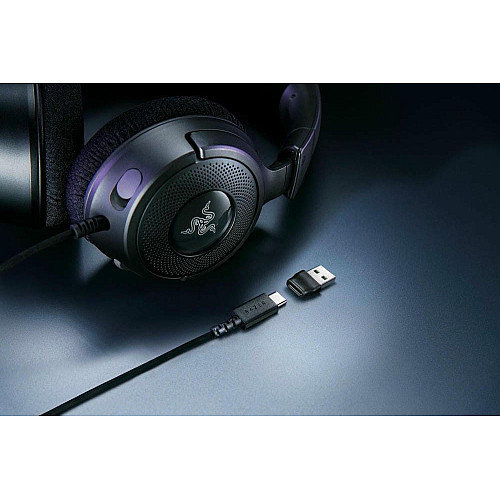 Гарнітура ігрова Razer Kraken V4 X, 7.1, USB-A, 1.8м, RGB, чорний