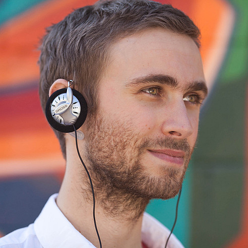 Навушники On-Ear Koss KSC75 Clip, 3.5 mini-jack, 1.2м, Сірий