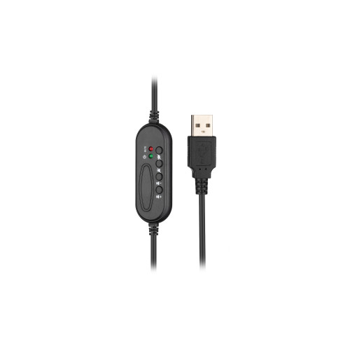 Гарнітура ПК стерео On-ear 2E CH12 USB, omni-mic, 2м, чорний