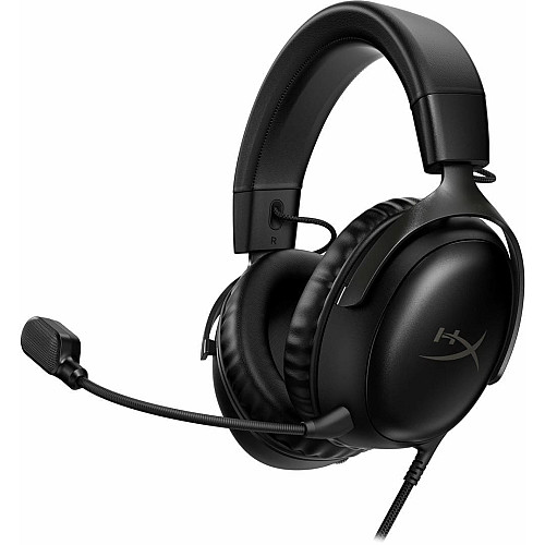 Гарнітура ігрова HyperX Cloud III, mini-jack/USB-A/USB-C, 1.2м/1.3м, чорний
