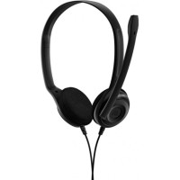 Гарнітура комп'ютерна стерео On-Ear EPOS PC 3 Chat, 2x3.5мм, односпрямований, 2м, Чорний