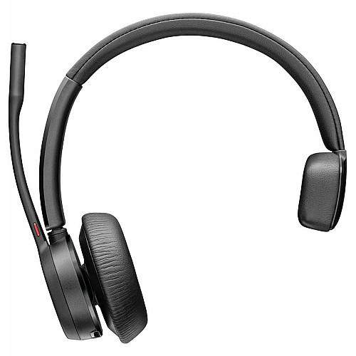Компьютерная гарнитура моно On-ear Poly Voyager 4310-M с адаптером BT700, USB-A, Bluetooth, всенаправленный, Acoustic fence, сертификат Microsoft Teams, черный