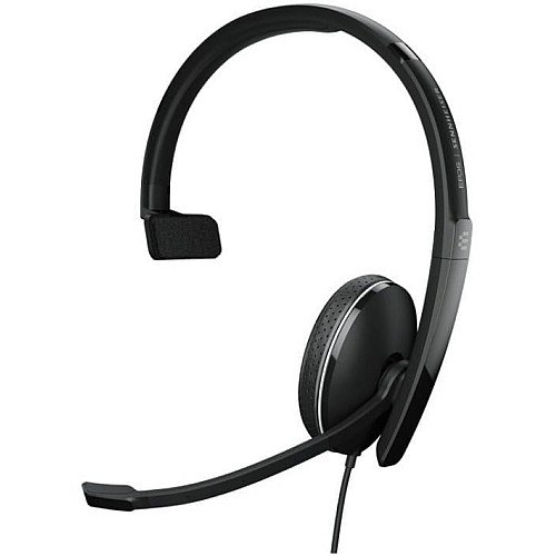 Гарнитура компьютерная моно On-Ear EPOS ADAPT 135T USB II, 3.5мм/USB, однонаправленный, сертификат Microsoft Teams, 1.8м, Черный