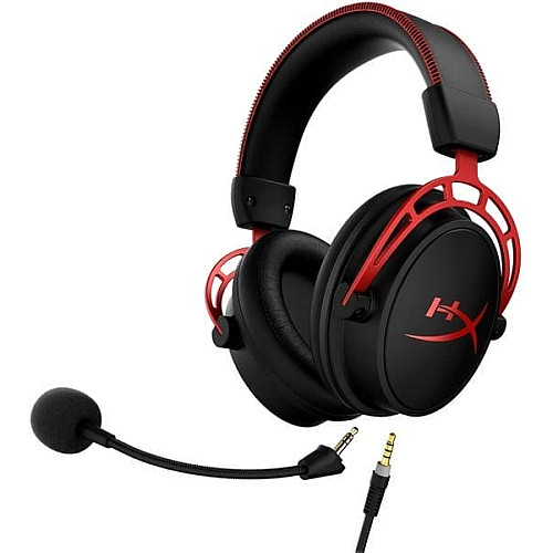 Гарнитура игровая HyperX Cloud Alpha WL/USB-A, черно-красный