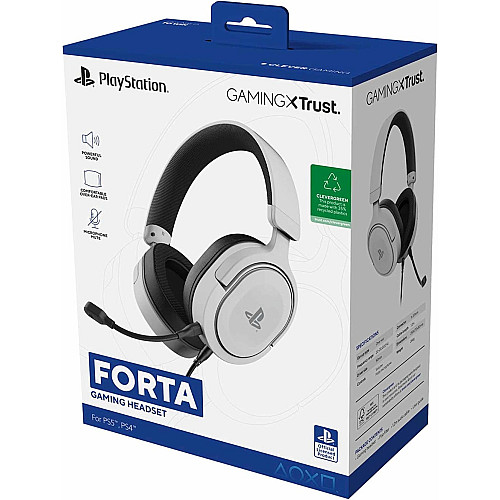 Гарнітура Trust GXT 498 Forta for PS5, 3.5мм, білий