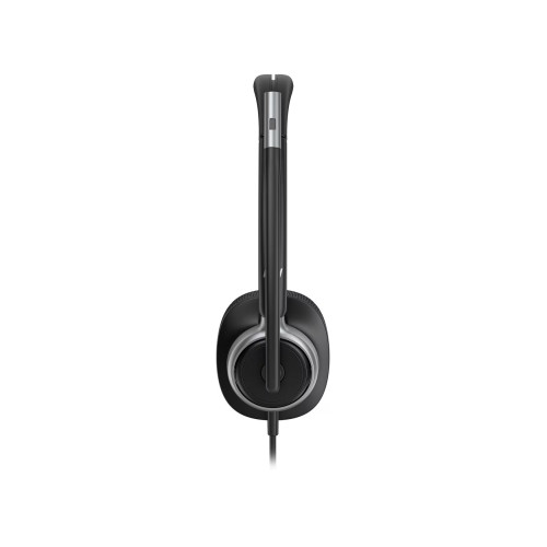 Гарнітура комп'ютерна стерео On-ear HP Poly Mission 625, USB-A, USB-C, 2 x Uni-mic, AI noise reduction, Teams, Zoom, Google Meet, чорний