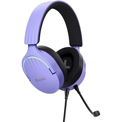 Гарнітура ігрова Trust GXT 490 FAYZO, 7.1, USB-A, 2м, фіолетовий
