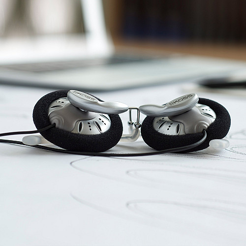 Навушники On-Ear Koss KSC75 Clip, 3.5 mini-jack, 1.2м, Сірий