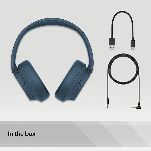 Наушники Over-ear Sony WH-CH720N BT 5.2, ANC, SBC, AAC, Wireless, Mic, Синий