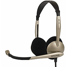 Гарнітура комп'ютерна стерео On-Ear Koss CS100i, 3.5мм, Uni Mic, 2.4м, кремовий