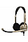 Гарнитура компьютерная стерео On-Ear Koss CS100i, 3.5мм, Uni Mic, 2.4м, кремовый