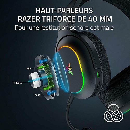 Гарнітура ігрова Razer Barracuda X Chroma, BT/WL, RGB, чорний