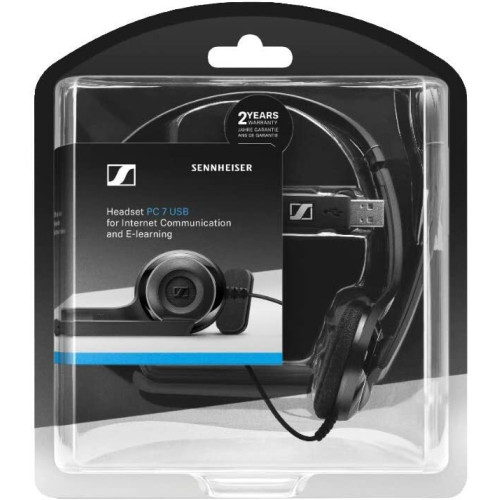 Гарнітура комп'ютерна моно On-Ear EPOS PC 7 Chat, USB, односпрямований, 2м, Чорний