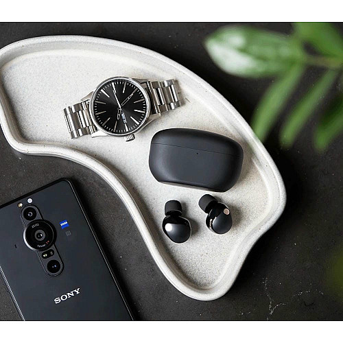 Навушники TWS Sony WF-1000XM5 BT 5.3, ANC, Hi-Res, IPX4, SBC, AAC, LDAC, LC3, Mic, Чорний