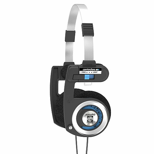 Навушники On-Ear Koss Porta Pro, 3.5 mini-jack, 1.2м, Mic, Чорний