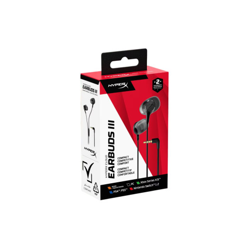 Гарнітура ігрова HyperX Cloud Earbuds III, 3.5мм, чорний