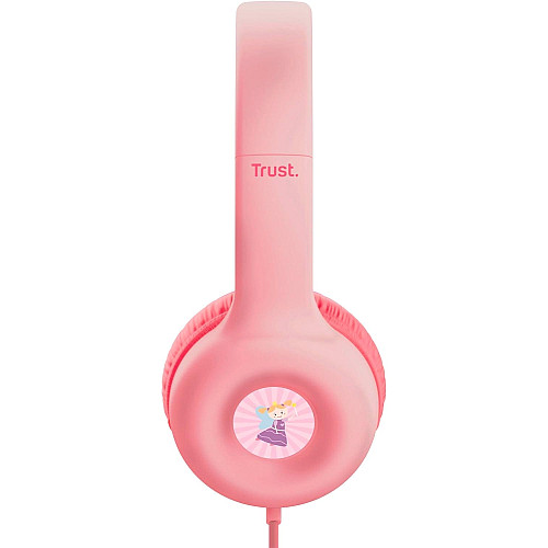 Наушники Trust Nouna Headphones mini-jack, Mic, Розовый