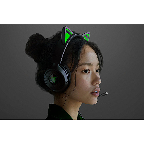 Гарнітура Razer Kraken Kitty V3 X, mini-jack, 1.3м, чорний