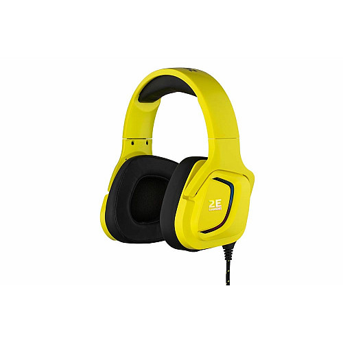 Гарнитура игровая 2E GAMING HG340, mini-jack/dual 3.5мм, RGB, 2м, желтый