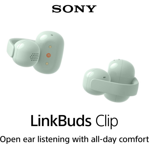 Навушники TWS Sony LinkBuds Clip BT 5.3, IPX4, SBC, AAC, Mic, Зелений