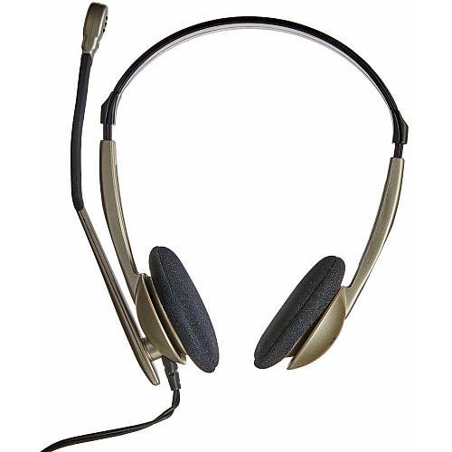 Гарнитура компьютерная стерео On-Ear Koss CS100i, 3.5мм, Uni Mic, 2.4м, кремовый