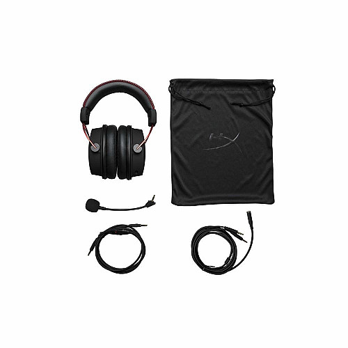 Гарнітура ігрова HyperX Cloud Alpha, mini-jack/dual 3.5мм, 1.2м/2м чорно-червоний