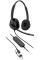 Гарнітура комп'ютерна стерео On-ear HP Poly Mission 425, USB-A, USB-C, Uni-mic, AI noise cancelling, Cертифікати Teams, Zoom, Google Meet, чорний