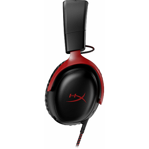 Гарнитура игровая HyperX Cloud III, mini-jack/USB-A/USB-C, 1.2м/1.3м, черно-красный