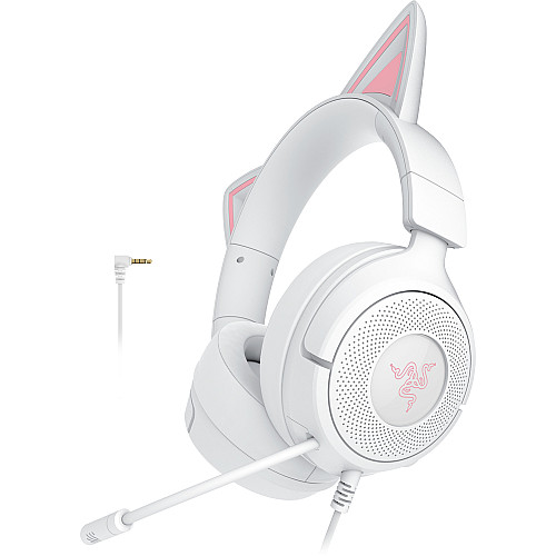 Гарнітура Razer Kraken Kitty V3 X, mini-jack, 1.3м, білий