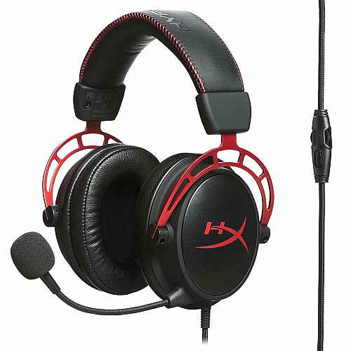 Гарнитура игровая HyperX Cloud Alpha WL/USB-A, черно-красный
