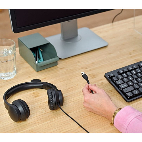 Гарнитура Trust Ayda, USB-A, черный