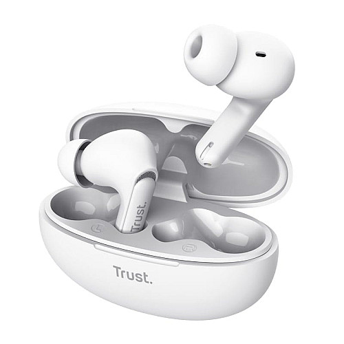 Наушники TWS Trust Yavi Earbuds BT 5.3, ENC, SBC, Mic, Белый