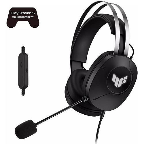Гарнітура ігрова ASUS TUF Gaming H1 GEN II, USB-A, 2м., чорний