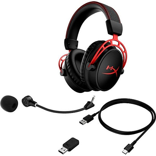 Гарнитура игровая HyperX Cloud Alpha WL/USB-A, черно-красный