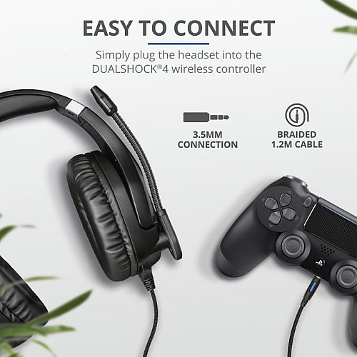 Гарнітура ігрова Trust GXT 488 Forze-G for PS4, 3.5мм, чорний