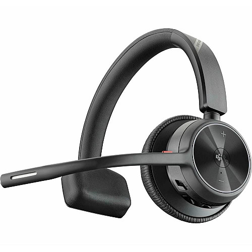 Компьютерная гарнитура моно On-ear Poly Voyager 4310-M с адаптером BT700, USB-A, Bluetooth, всенаправленный, Acoustic fence, сертификат Microsoft Teams, черный
